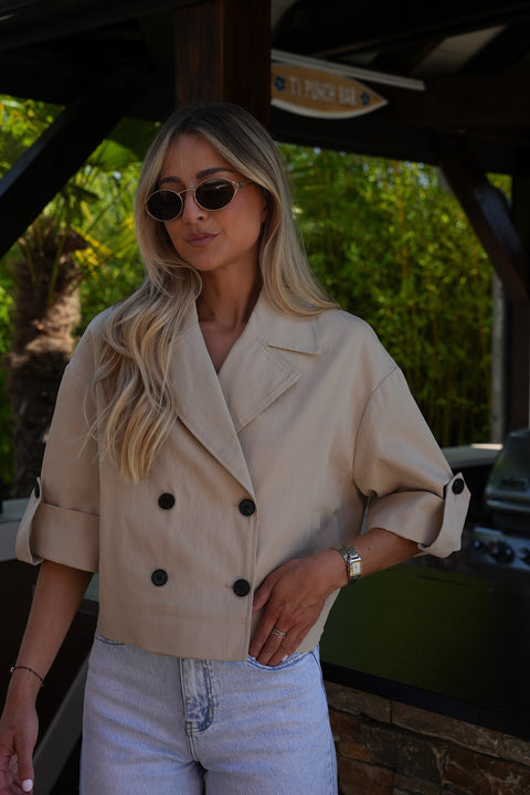 Zarra beige - Blouse trench