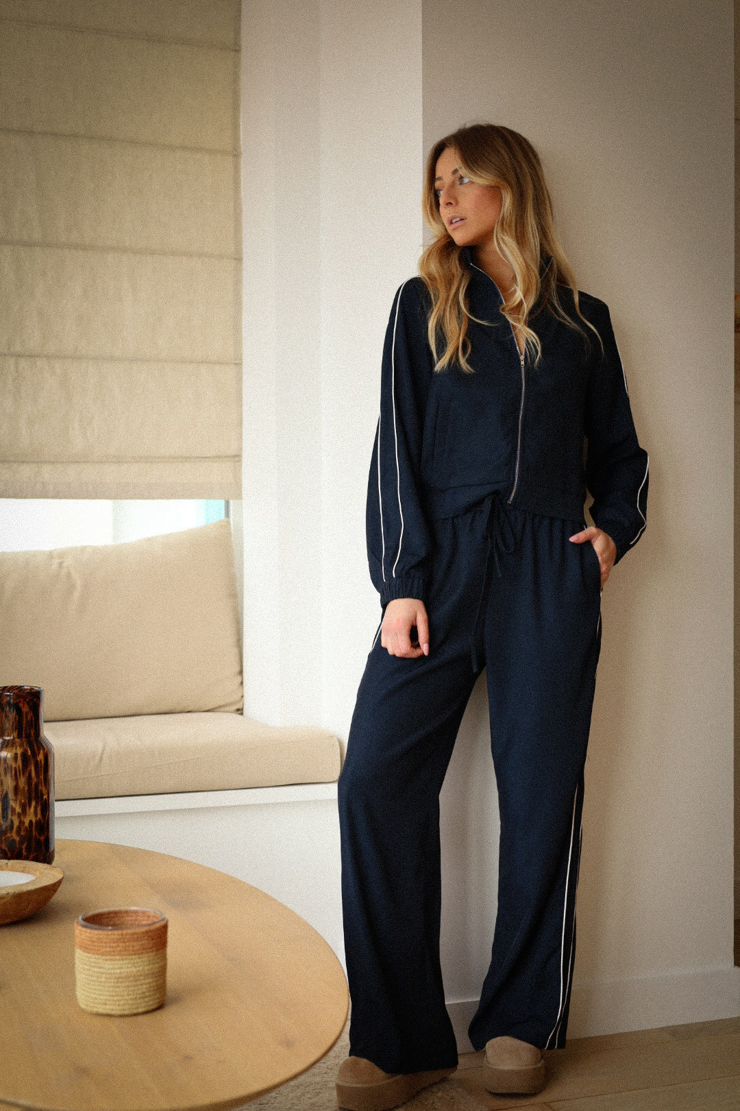 Isabel marine - Pantalon droit