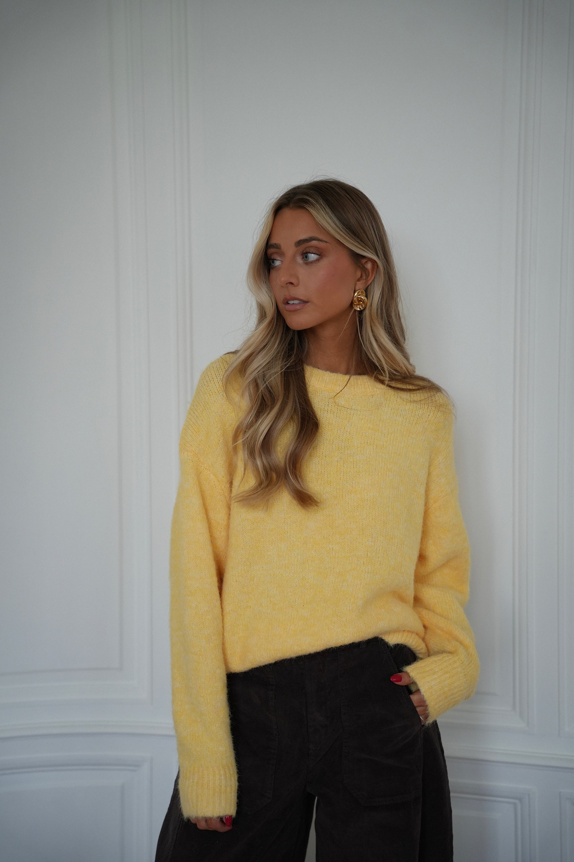 Leny jaune - Pull doux