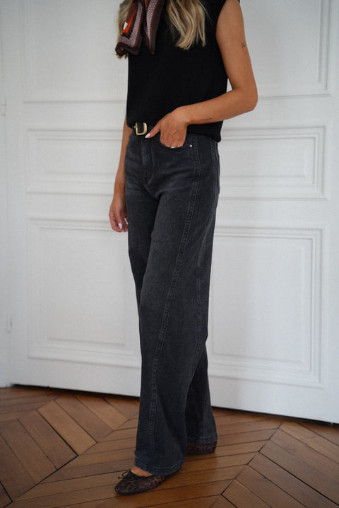 Leslie noir - Jean droit