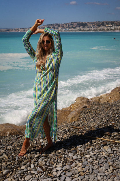 Pauline verte - Robe crochet