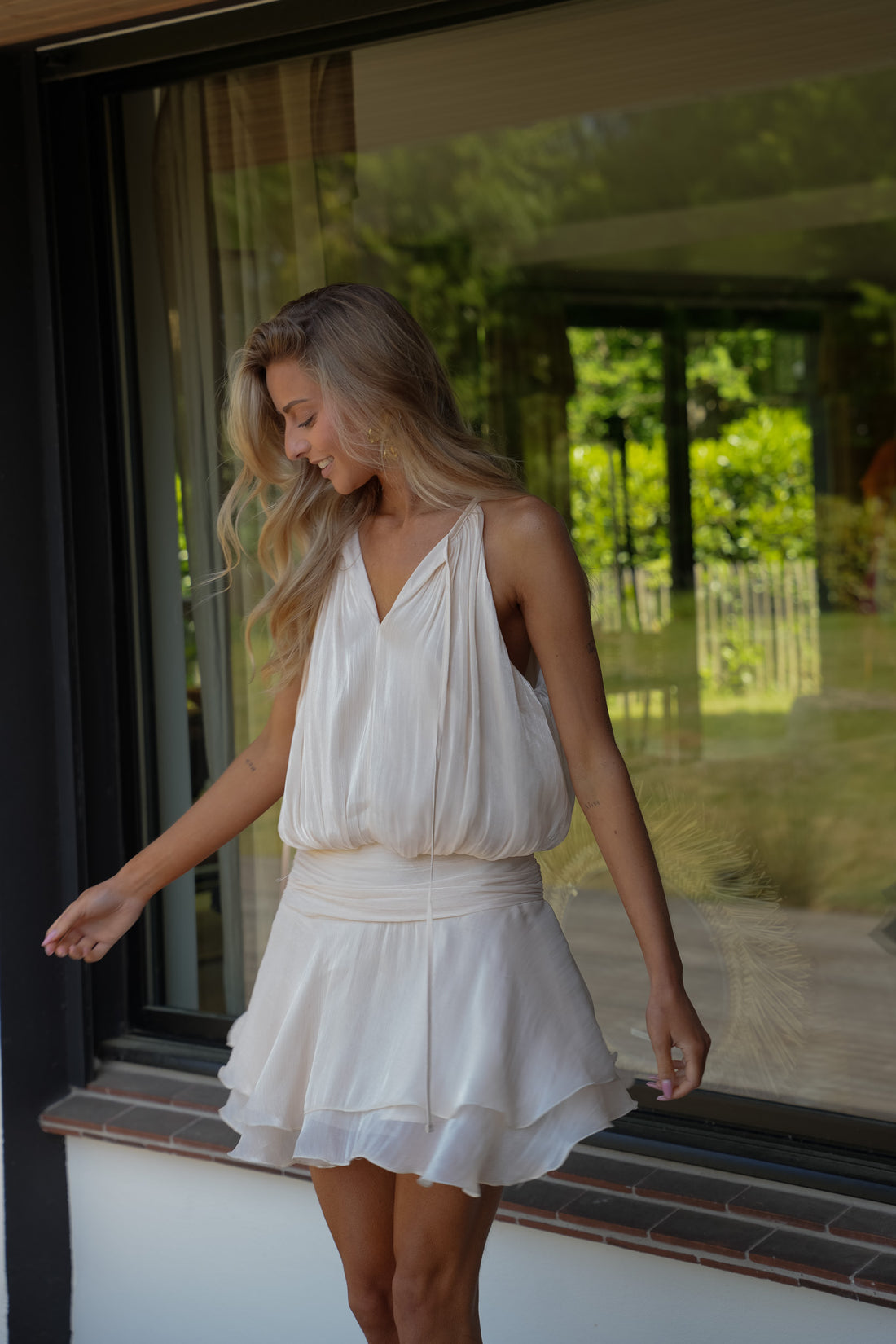 Lucie crème - Robe fluide
