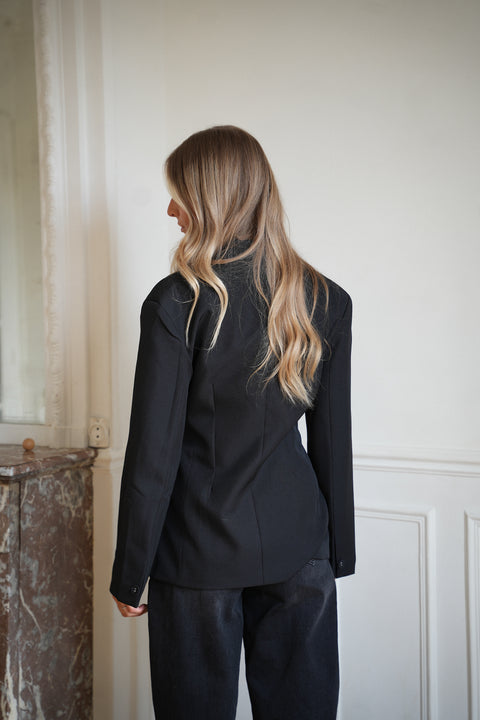 Chelsy noire - Blazer cintré