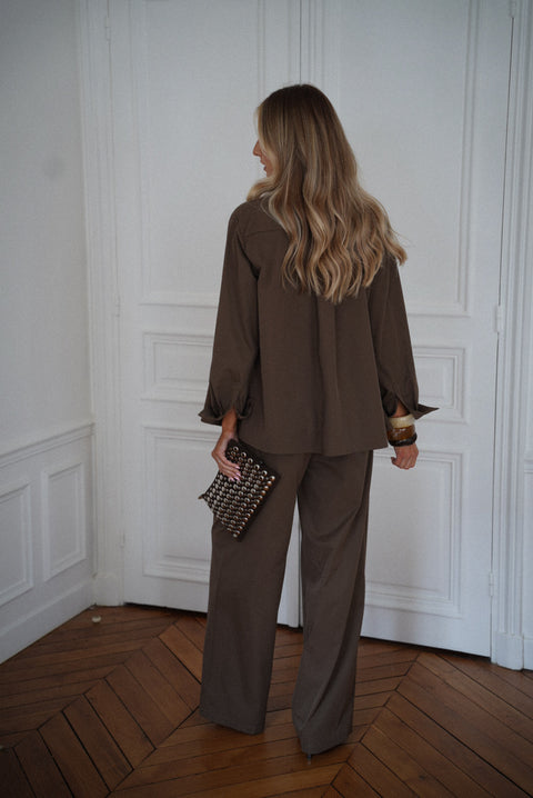 Orlanne chocolat - Chemise ample