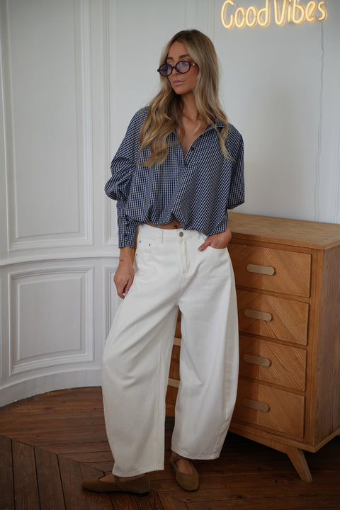 Izabel blanc - Jean ample