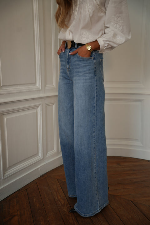 Théo bleu - Jean large