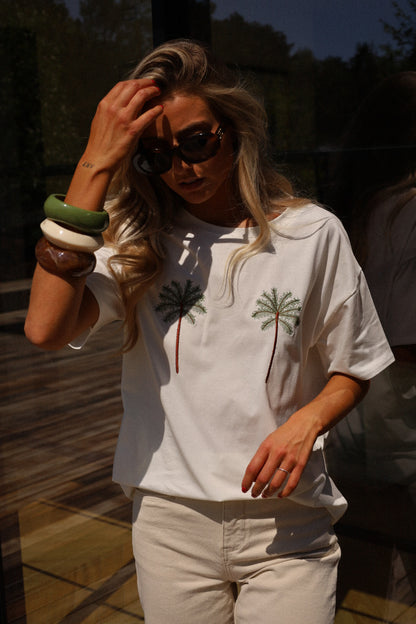 Conor blanc - T-shirt brodé