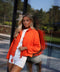 Charlotte orange - Veste zippée