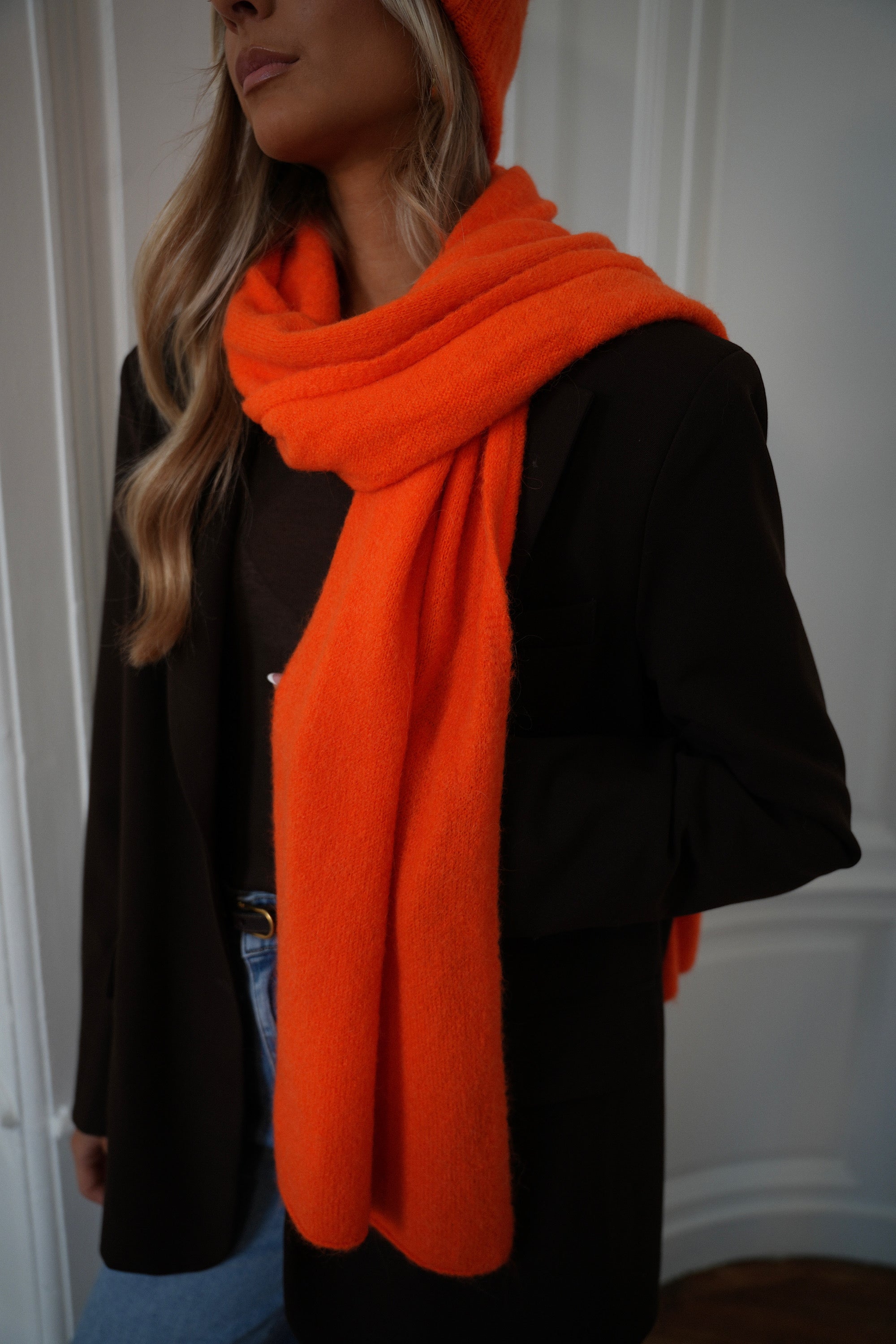 Jess orange - Écharpe douce