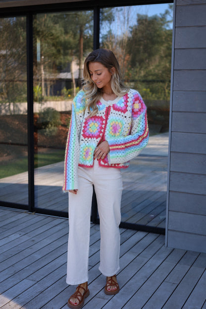 Sabrina coloré - Gilet crochet