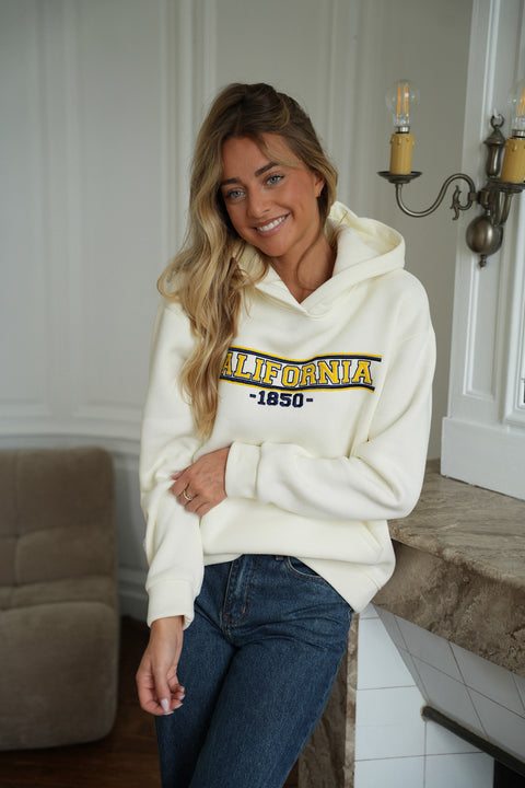 Kalli écru - Sweat-shirt brodé