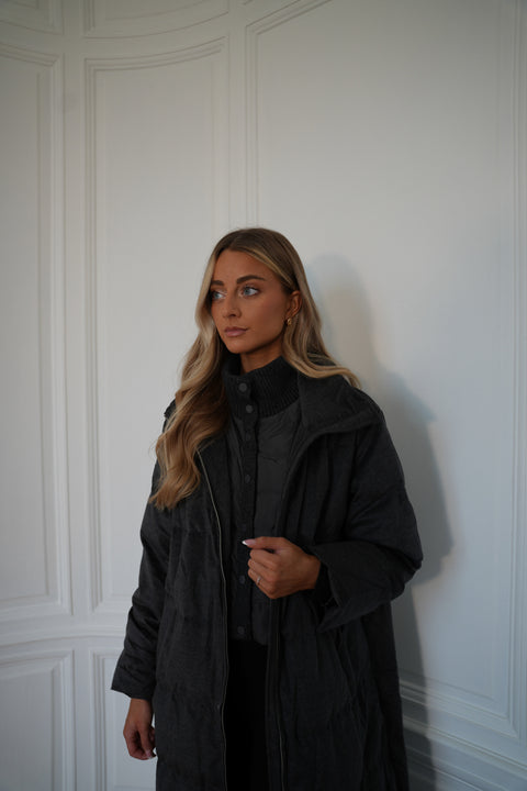 Justin gris - Manteau long