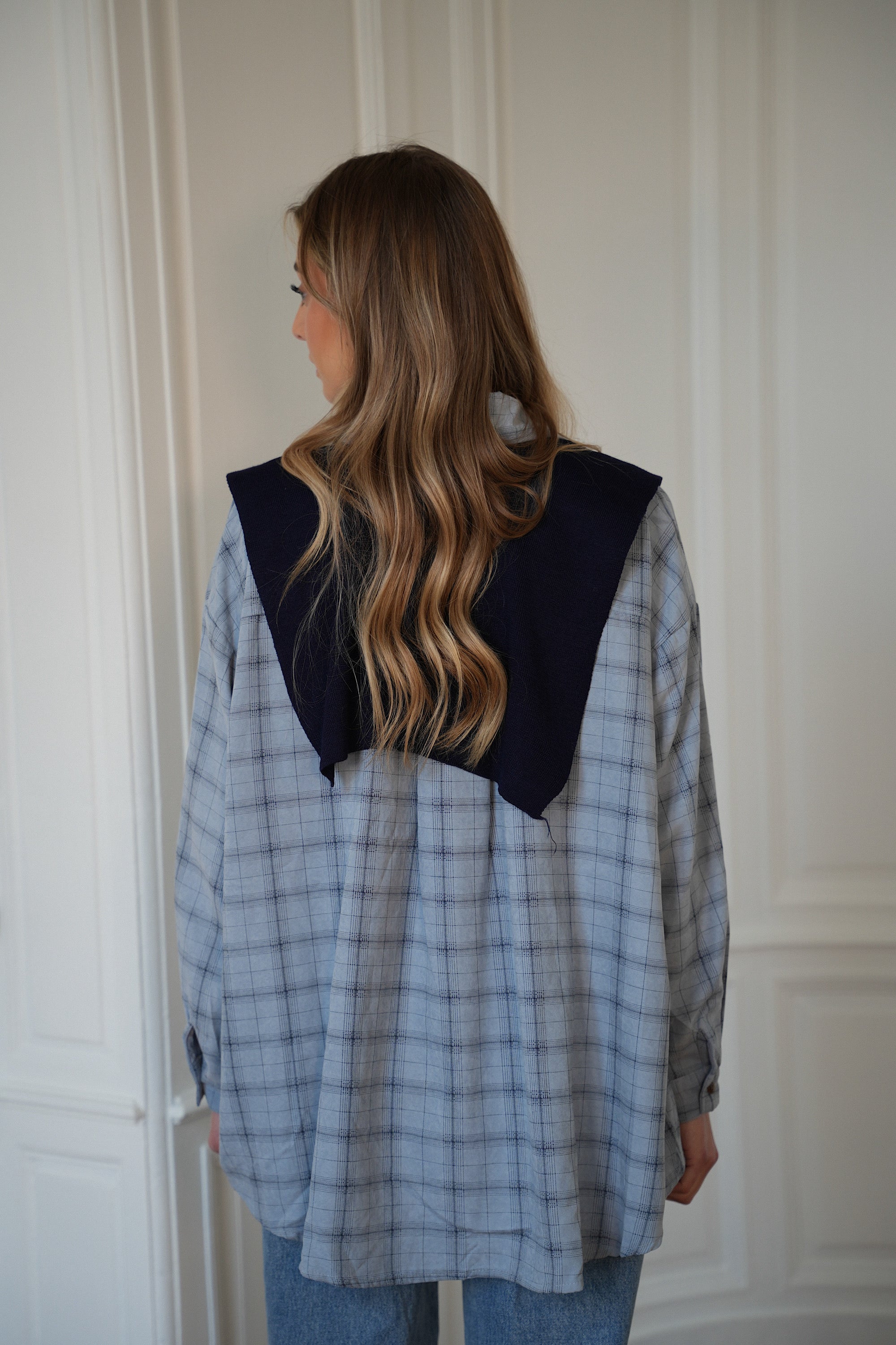 Brittany bleu - Ensemble chemise/pull
