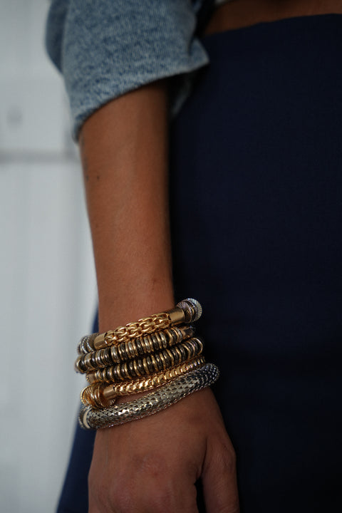 Ariette bicolore - Lot de bracelets