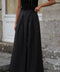 Manolia noir - Pantalon évasé
