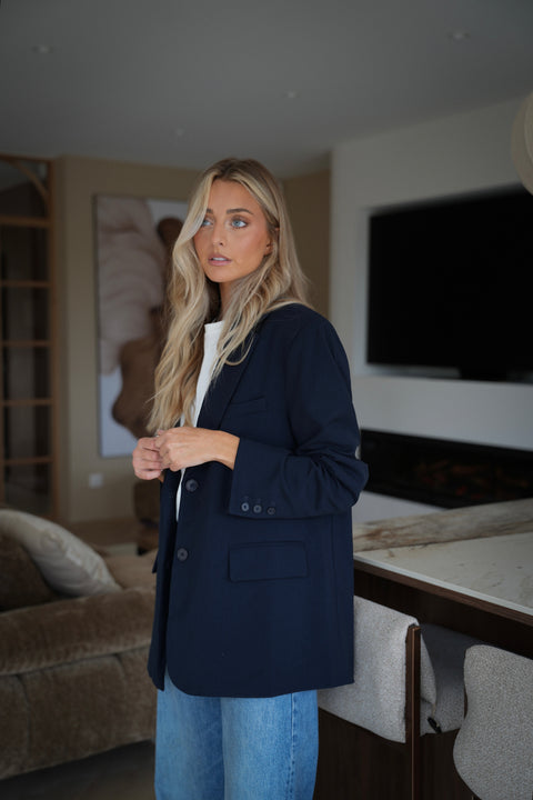 Grayce marine - Veste blazer