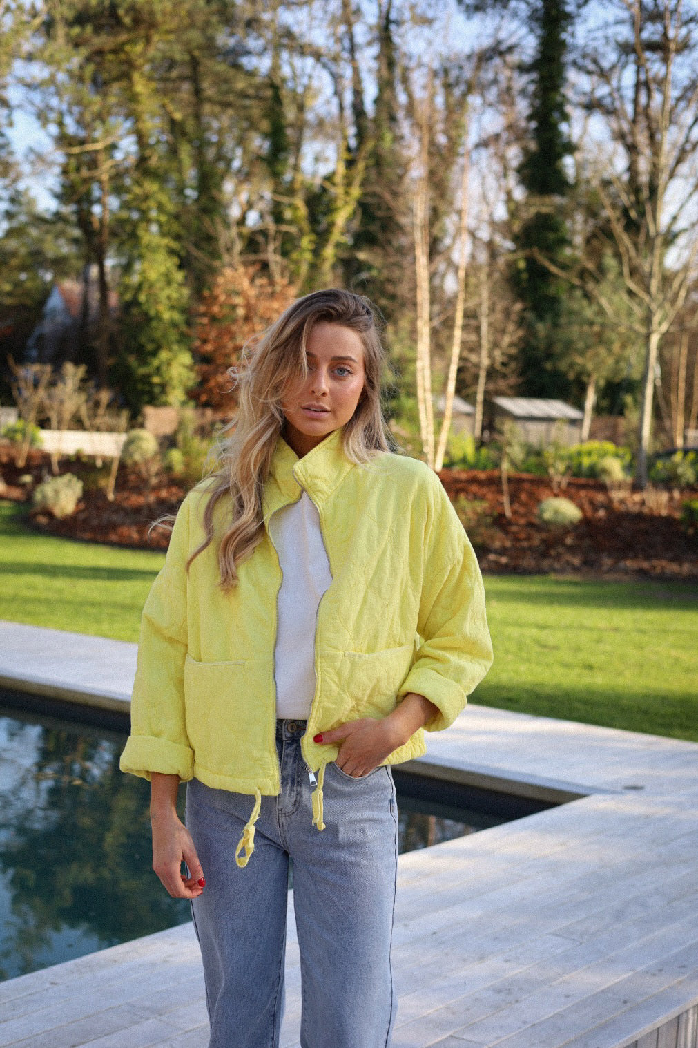 Victoria jaune - Veste zippée
