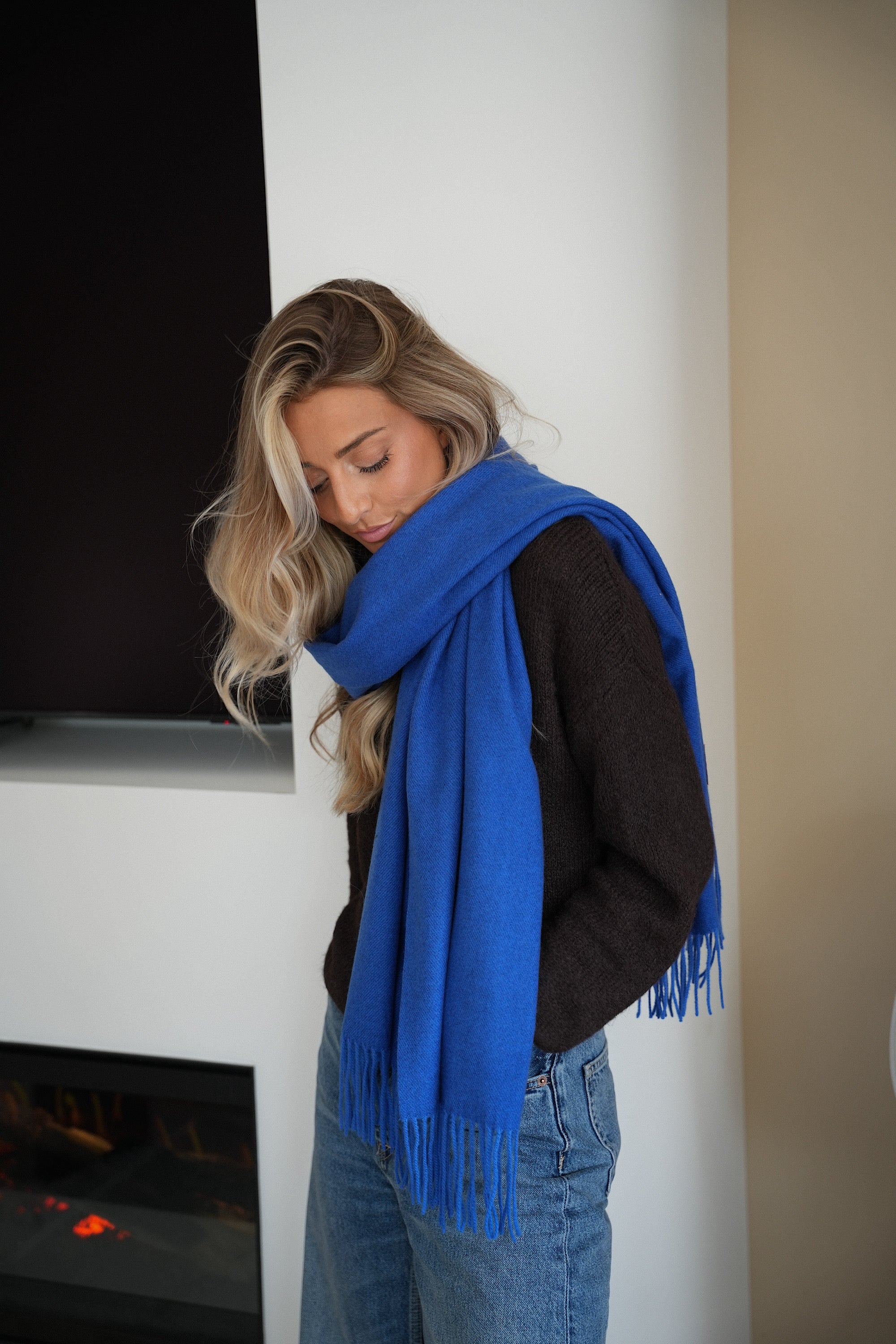 Capucine bleue - Écharpe douce