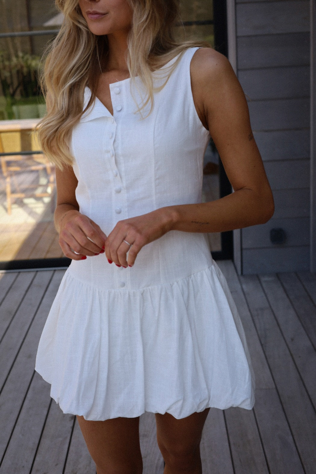 Sefa blanche - Robe ballon