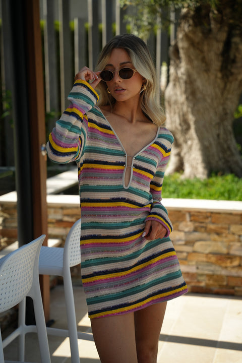Arty colorée - Robe en crochet