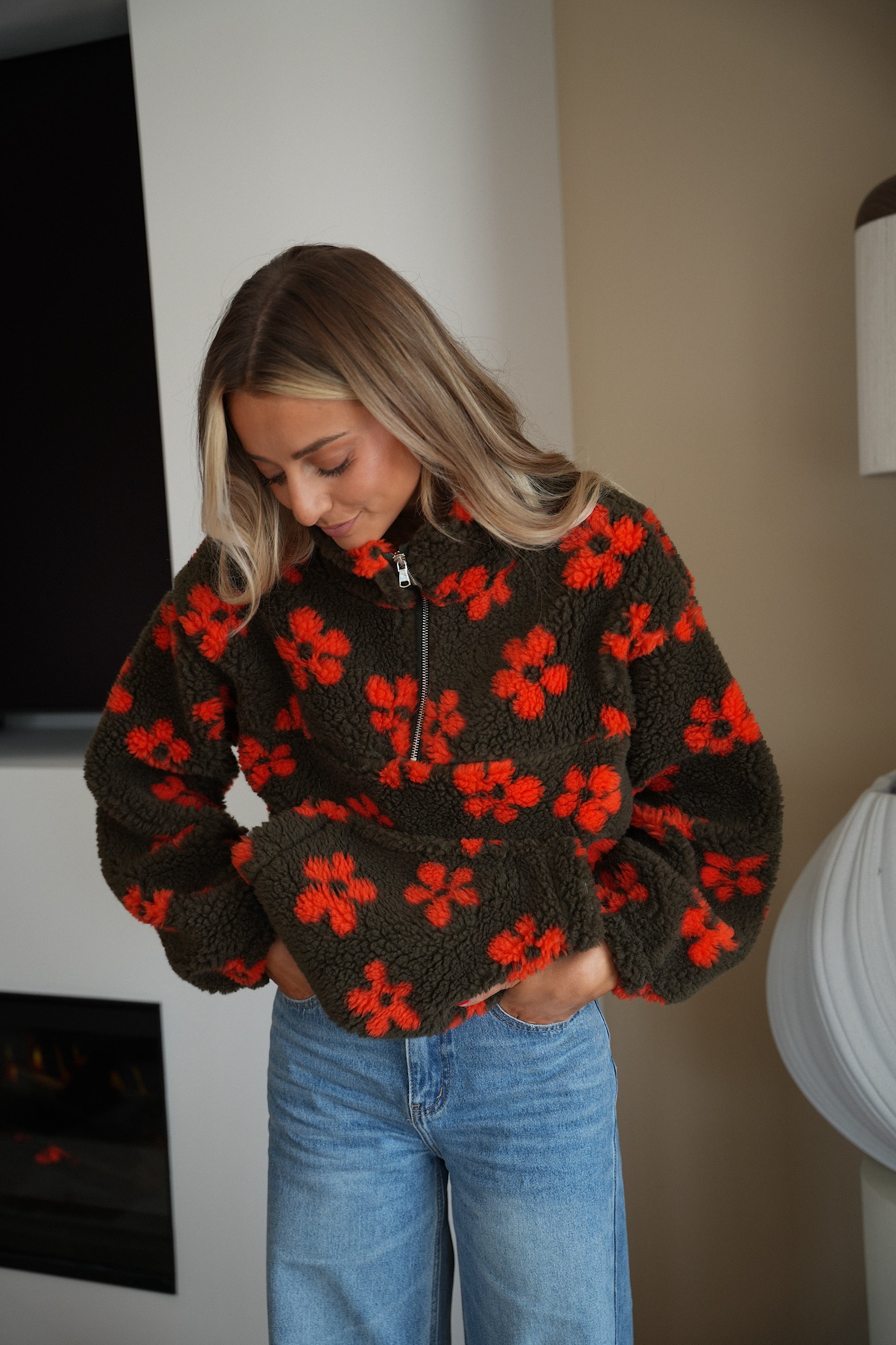 Téo chocolat - Sweat polaire