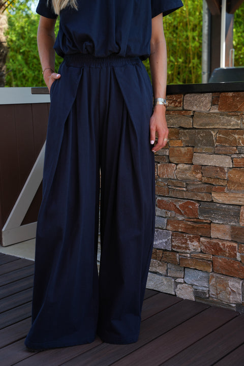 Lois marine - Pantalon droit