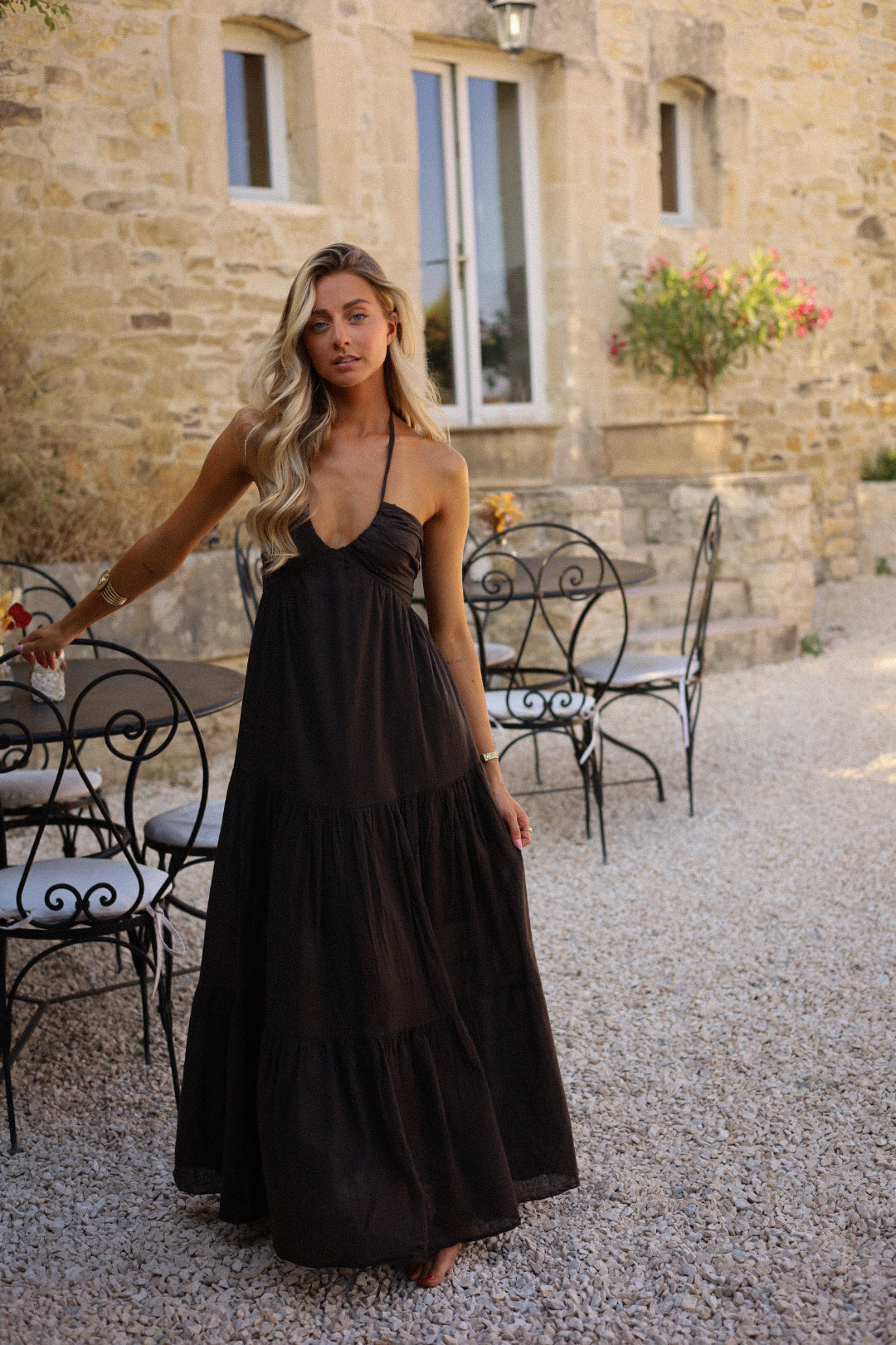 Kity marron - Robe longue
