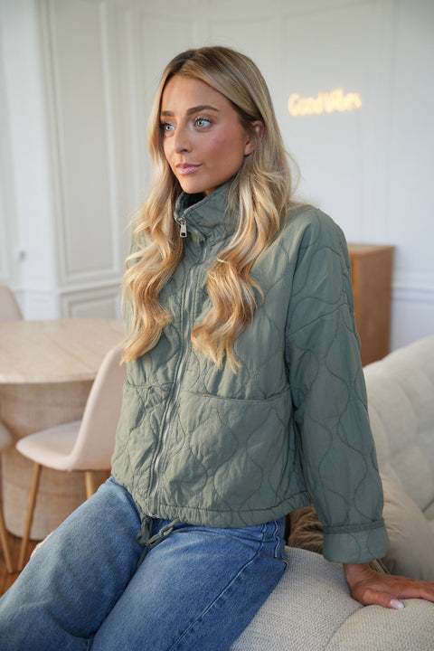 Tressia kaki - Veste zippée