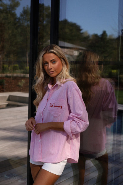 Maelys rose - Chemise brodée