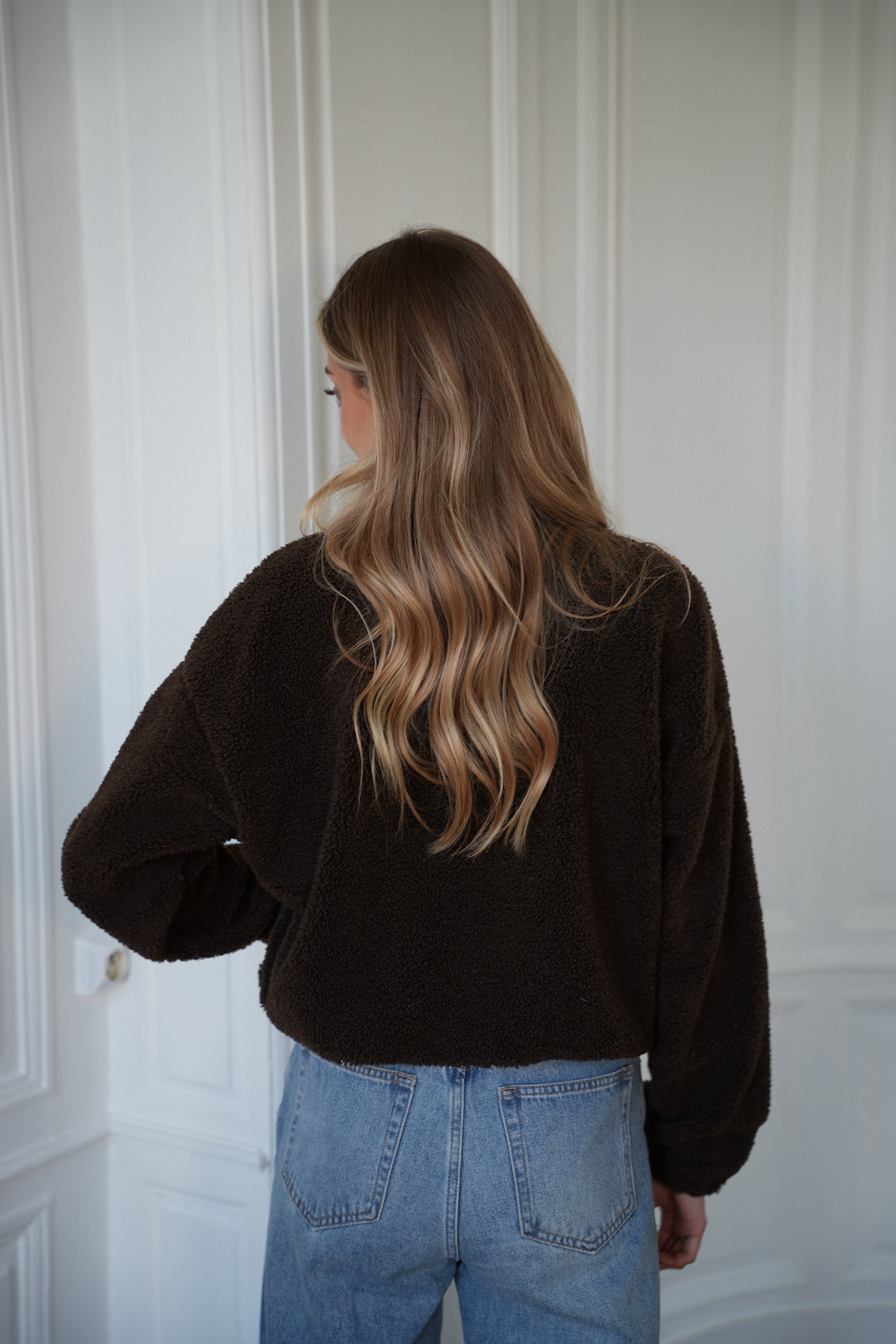 Lydie chocolat - Veste polaire