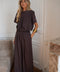 Lois chocolat - Pantalon droit