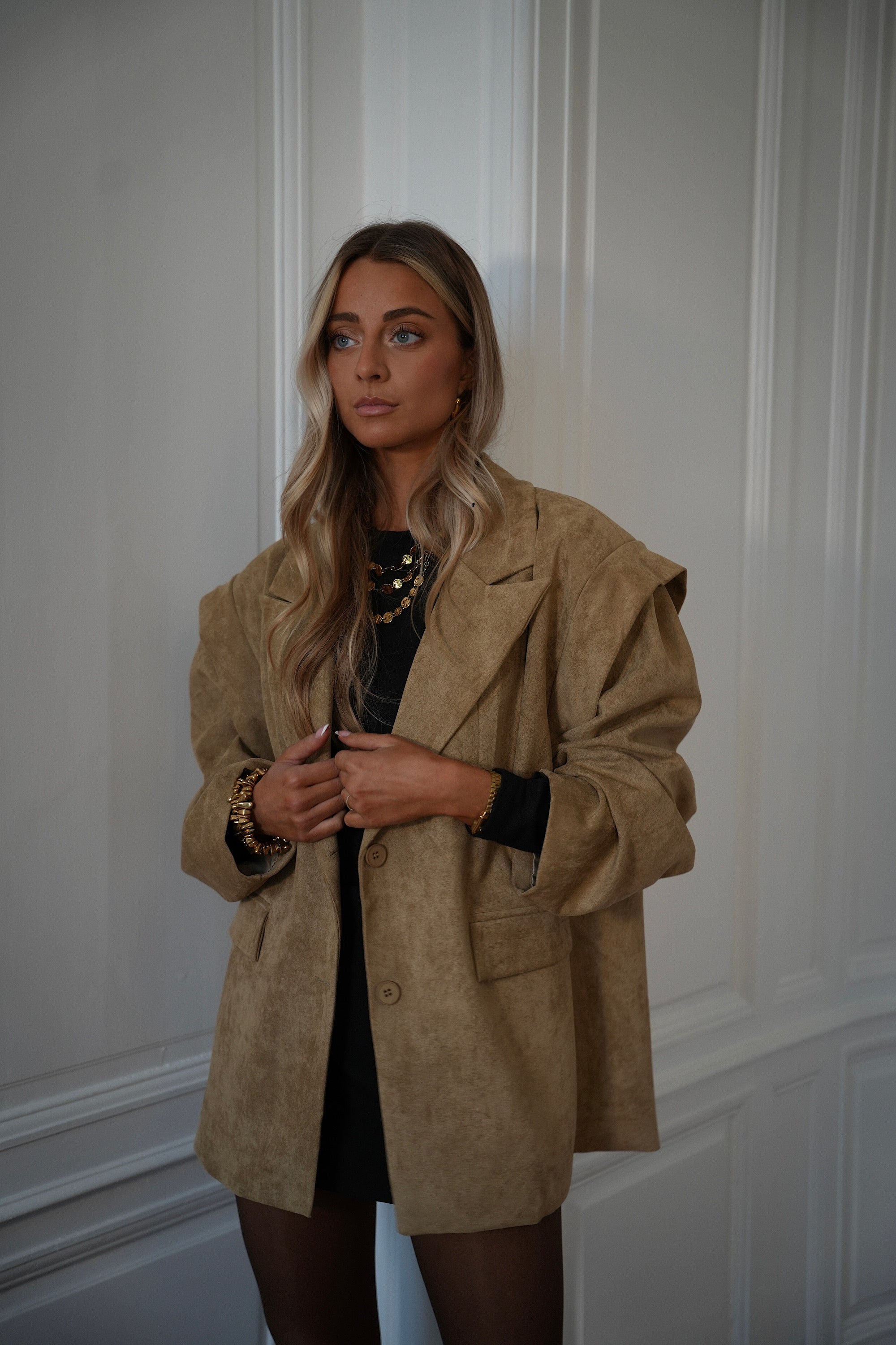 Vicky beige - Veste blazer