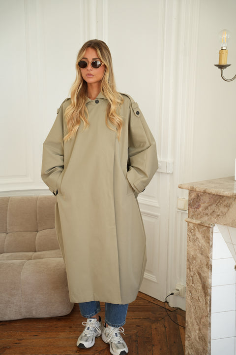 Poline beige - Trench oversize