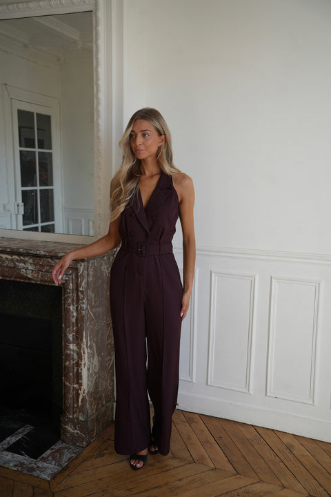 Ambre prune - Combinaison pantalon