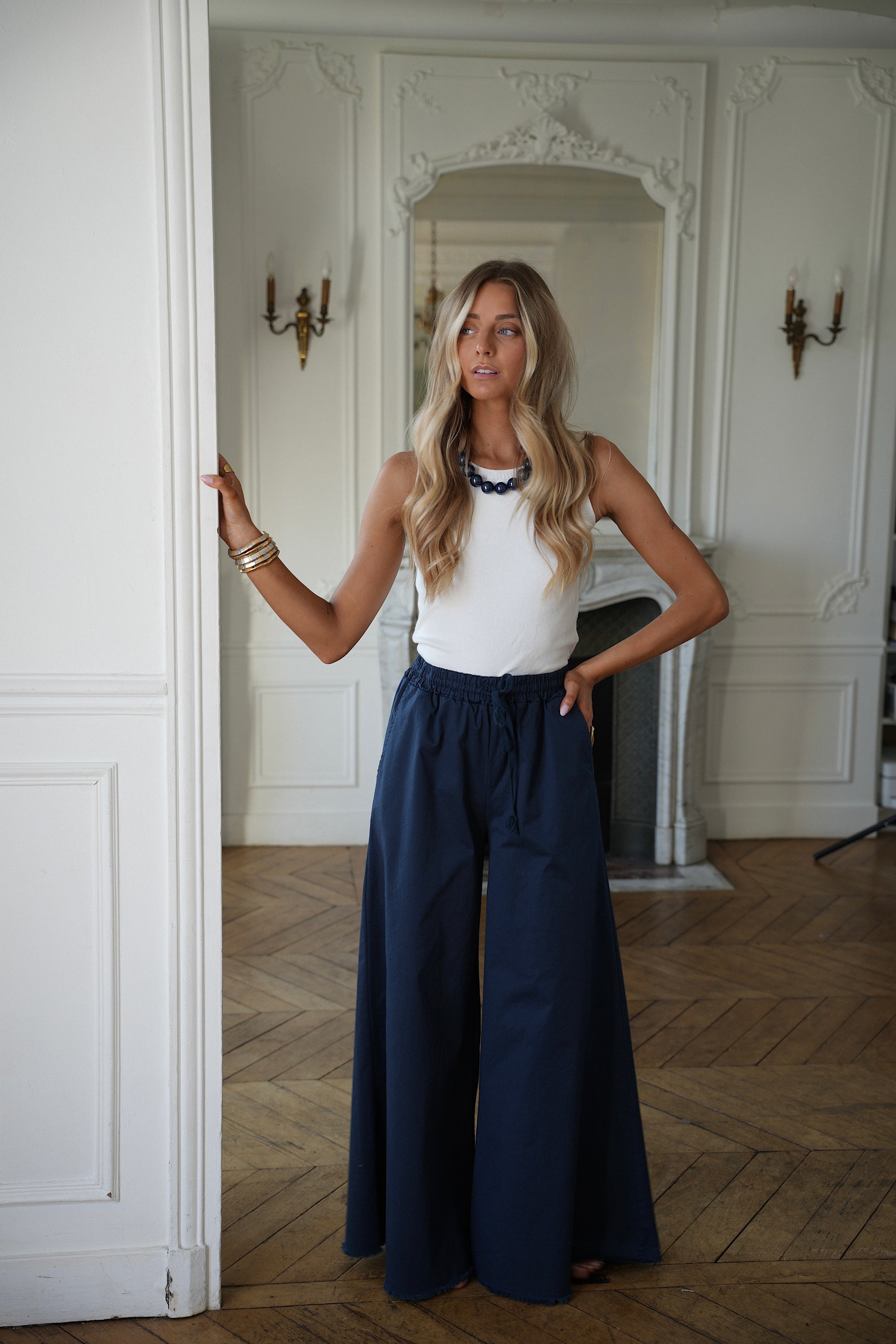 April marine - Pantalon ample