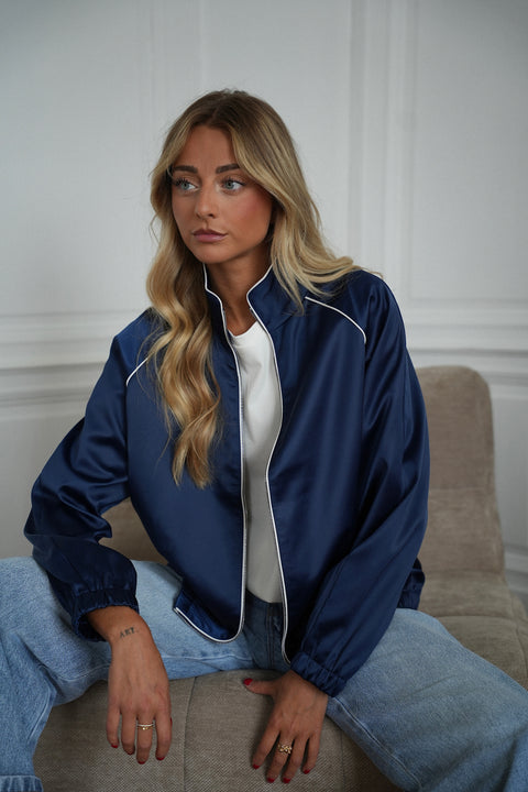 Léna bleue - Veste zippée