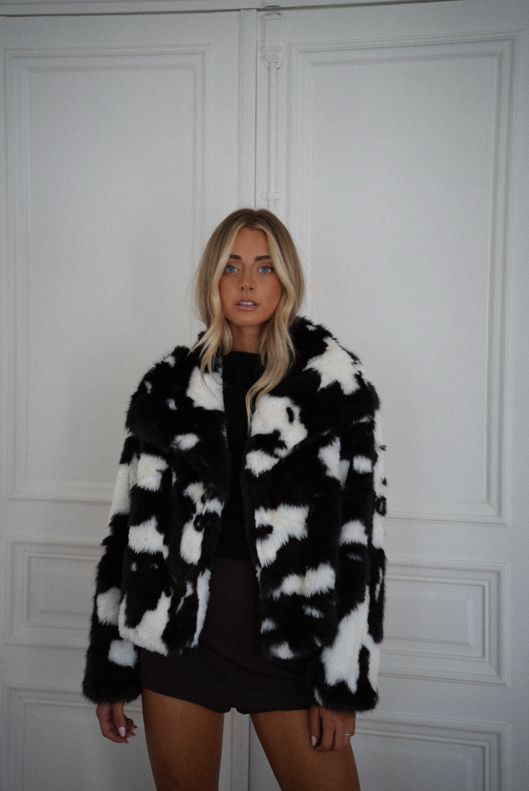 Jaelle chocolat - Manteau fourrure