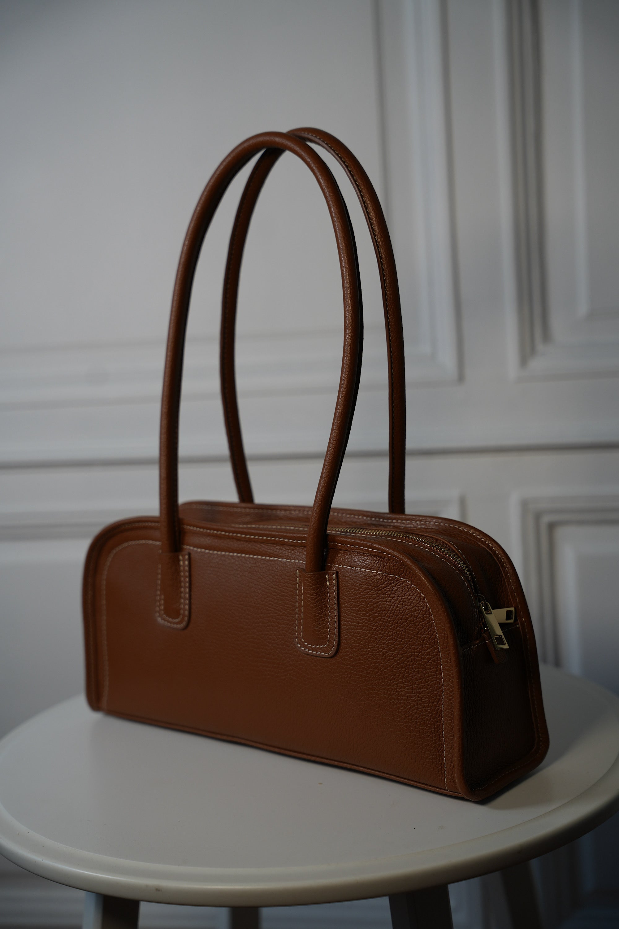 Nella camel - Sac en cuir