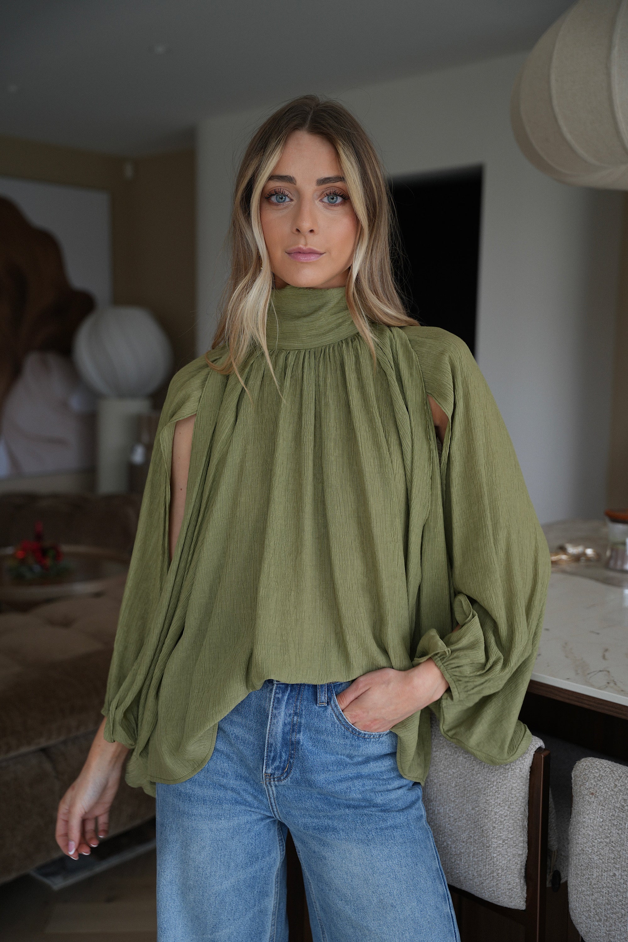 Emiliana verte - Blouse ample