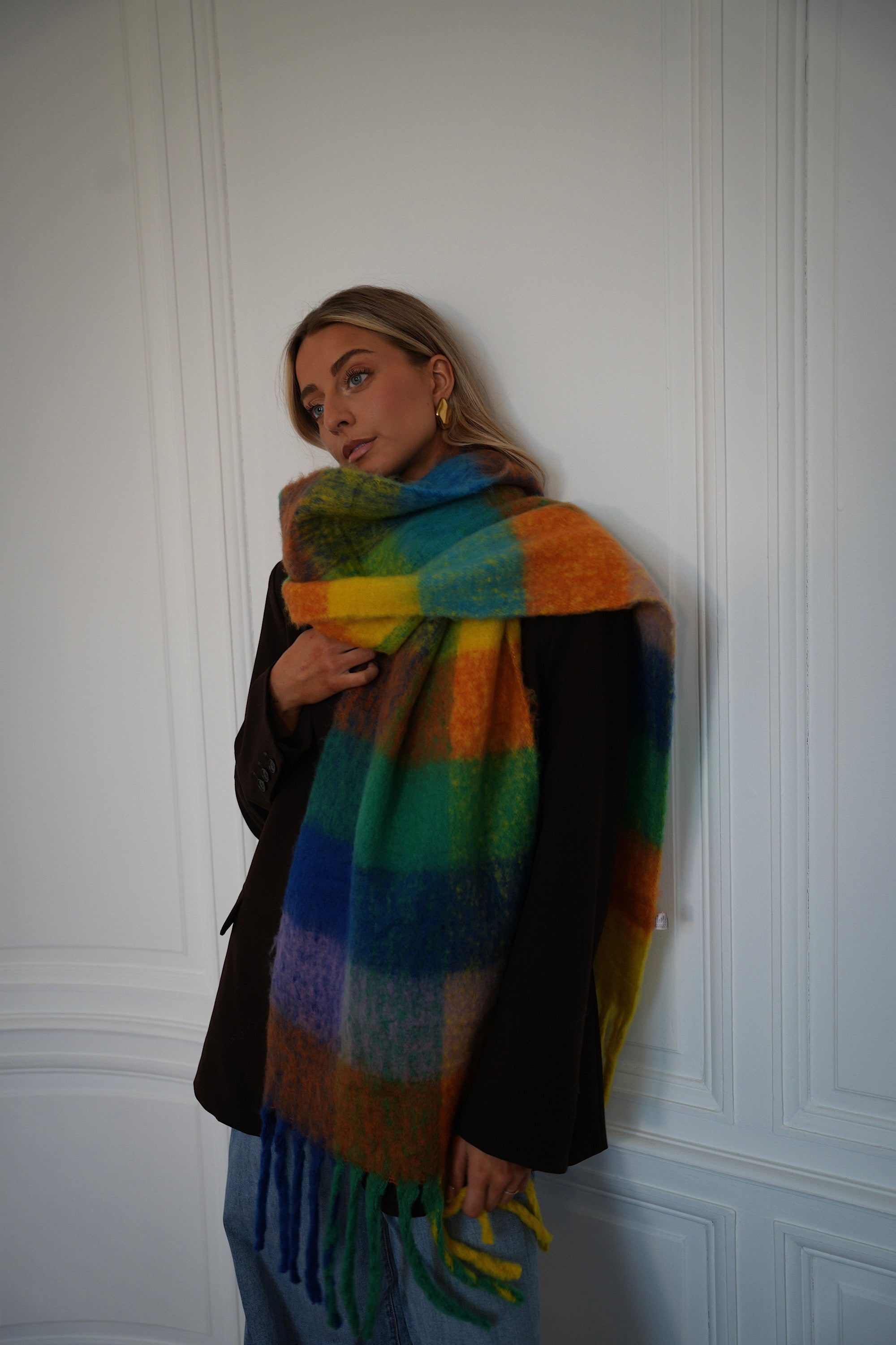 Come colorée - Écharpe oversize