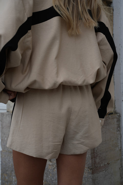 Holy beige - Short à bandes