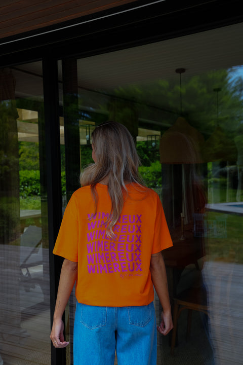 Wimereux orange - T-shirt imprimé