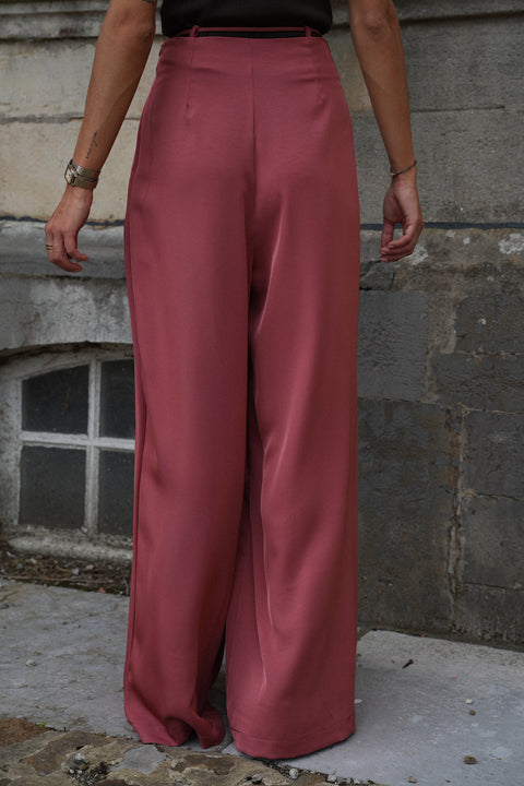 Elia terracotta - Pantalon droit