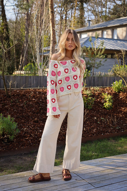 Andreas colorée - Blouse crochet