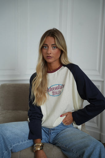 Evelina crème - Top manches longues