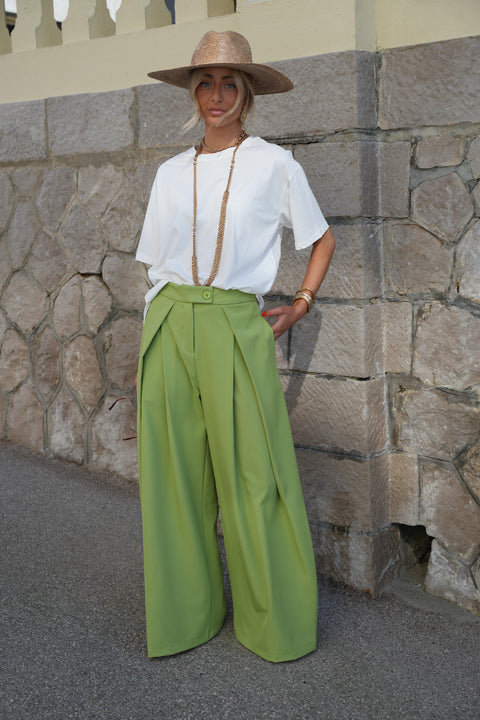 Chelsea vert - Pantalon ample