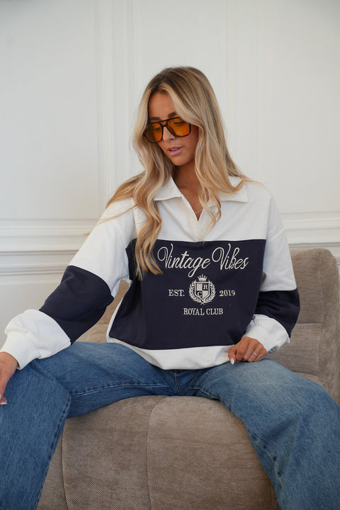 Brooklyn marine - Sweat-shirt brodé