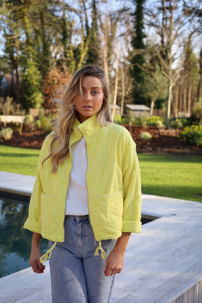 Victoria jaune - Veste zippée