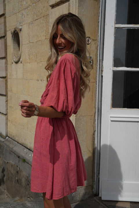 Enola terracotta - Robe courte