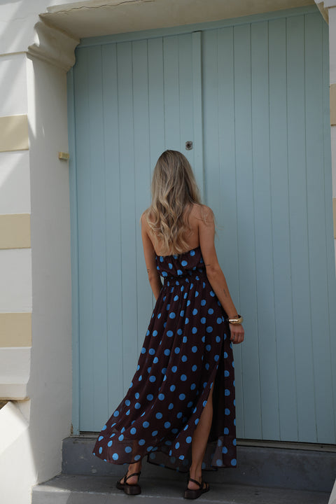 Eve chocolat - Robe à pois